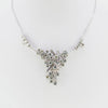 14K white gold and diamonds handmade necklace GoldQuestJewelers near Boston MA