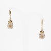 Yellow gold tourmaline drop earrings from GoldQuestJewelers jewelry store near boston MA